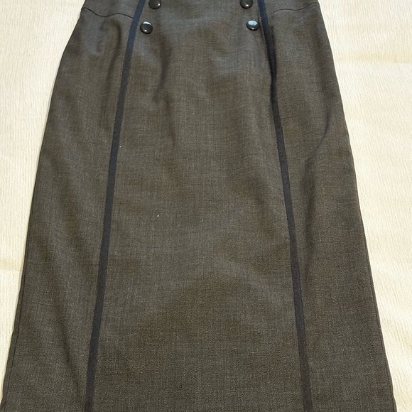 Ann Taylor Charcoal Pencil Skirt - Picture 5 of 6